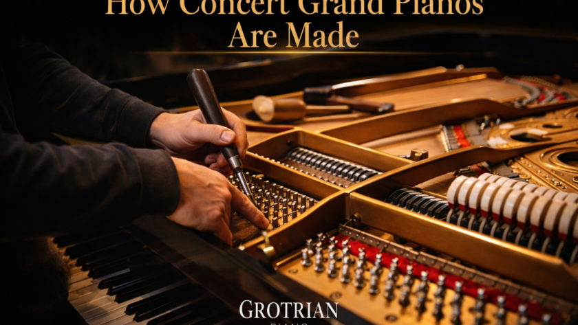 how concert grand piano are made