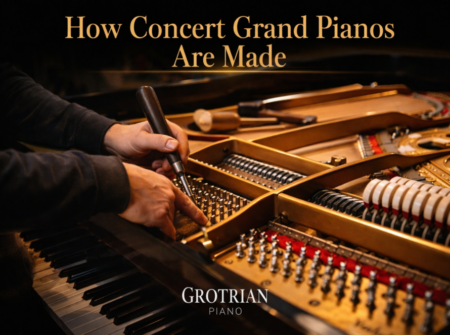 how concert grand piano are made