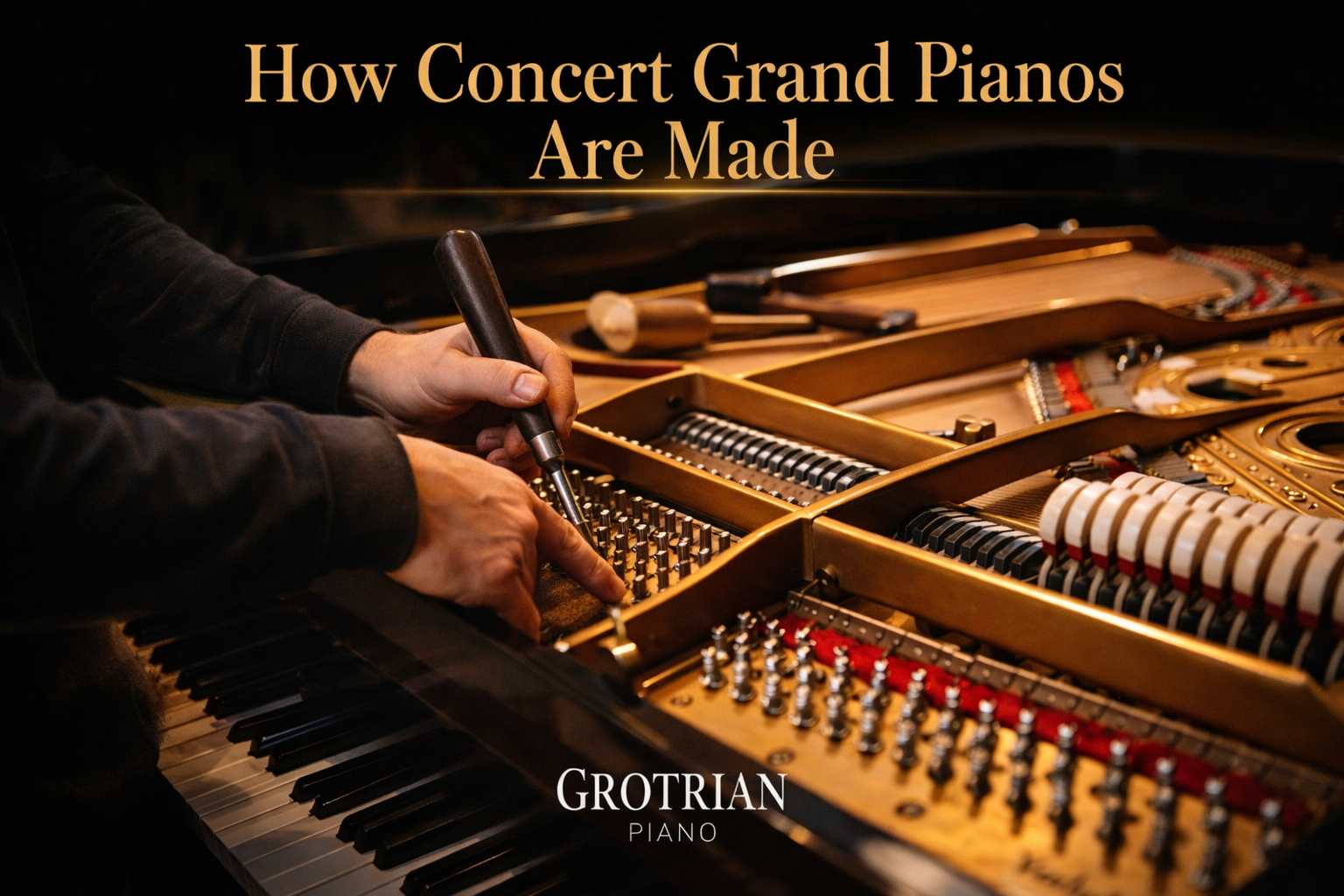 how concert grand piano are made