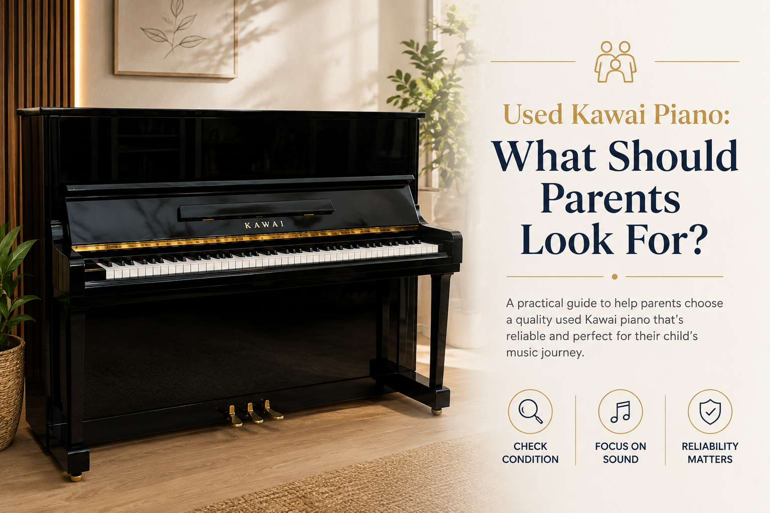used kawai piano